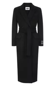 Шерстяное пальто MSGM