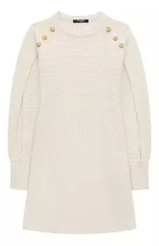 Шерстяное платье Balmain