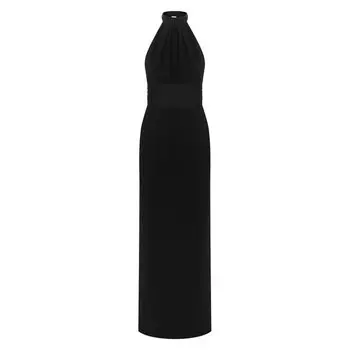 Шерстяное платье-макси Saint Laurent