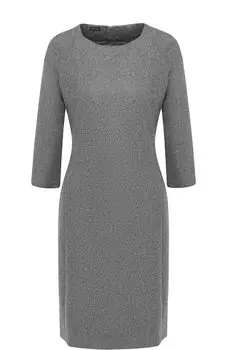 Шерстяное платье с круглым вырезом Kiton