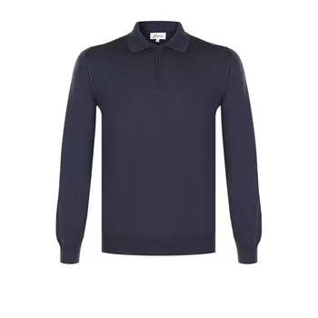 Шерстяное поло с длинными рукавами Brioni