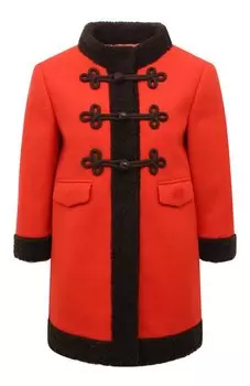 Шерстяное полупальто Gucci