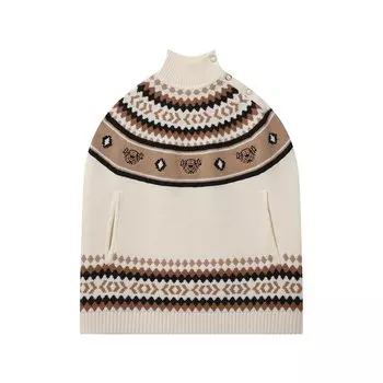 Шерстяное пончо Burberry