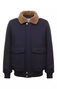 Шерстяной бомбер Brunello Cucinelli