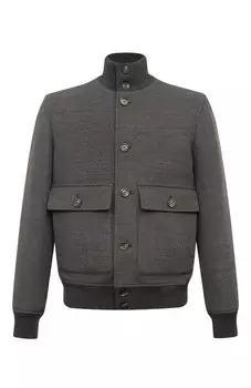Шерстяной бомбер Brunello Cucinelli