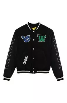 Шерстяной бомбер Off-White