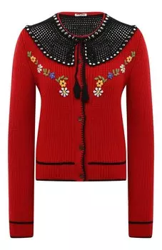 Шерстяной кардиган Miu Miu