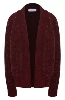 Шерстяной кардиган с отделкой стразами Laneus
