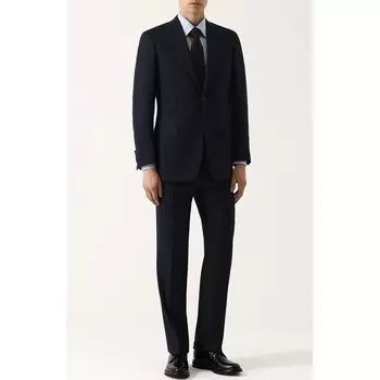 Шерстяной костюм с пиджаком на двух пуговицах Brioni