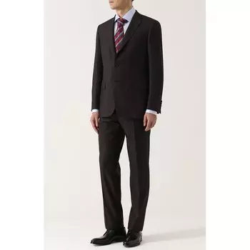 Шерстяной костюм с пиджаком на двух пуговицах Brioni