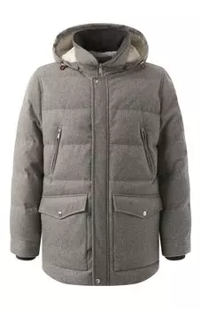 Шерстяной пуховик Brunello Cucinelli