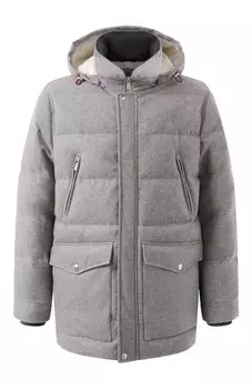 Шерстяной пуховик Brunello Cucinelli