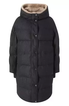 Шерстяной пуховик Brunello Cucinelli