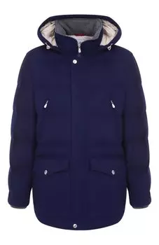Шерстяной пуховик Brunello Cucinelli