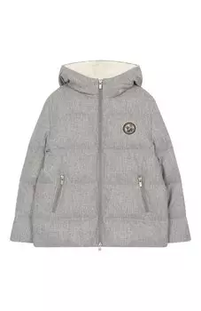 Шерстяной пуховик Brunello Cucinelli