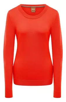 Шерстяной пуловер BOSS