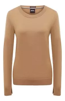 Шерстяной пуловер BOSS