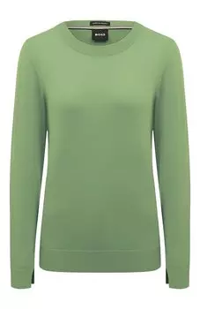 Шерстяной пуловер BOSS