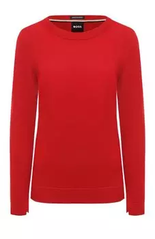 Шерстяной пуловер BOSS