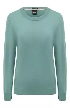 Шерстяной пуловер BOSS