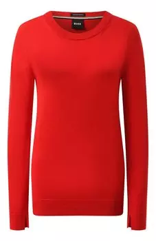 Шерстяной пуловер BOSS