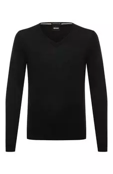 Шерстяной пуловер BOSS