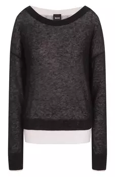 Шерстяной пуловер BOSS