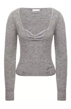 Шерстяной пуловер Ganni