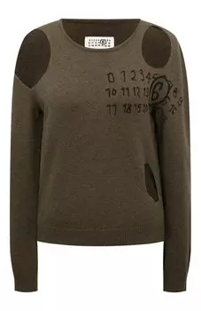 Шерстяной пуловер MM6