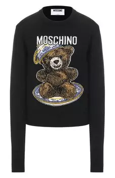Шерстяной пуловер Moschino