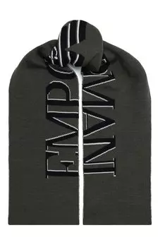 Шерстяной шарф Emporio Armani