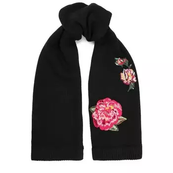 Шерстяной шарф с аппликациями Dolce & Gabbana