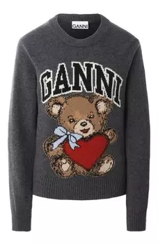 Шерстяной свитер Ganni