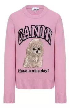 Шерстяной свитер Ganni