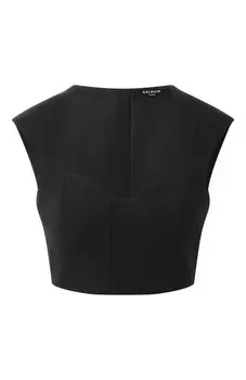 Шерстяной топ Balmain