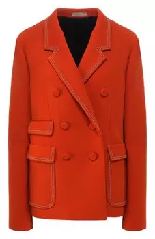 Шерстяной жакет с контрастной отделкой Bottega Veneta