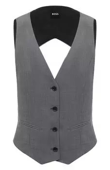 Шерстяной жилет BOSS