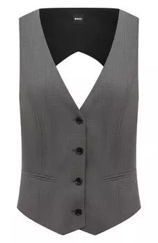 Шерстяной жилет BOSS