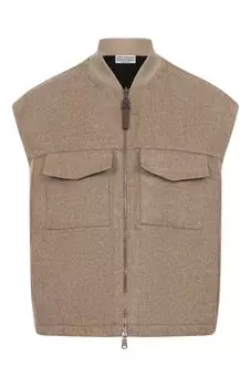 Шерстяной жилет Brunello Cucinelli