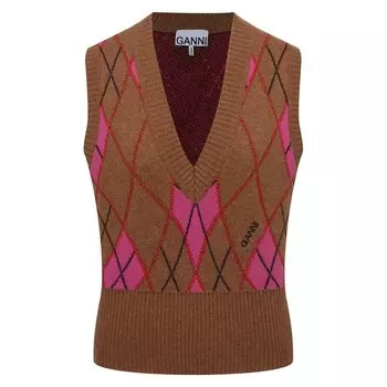 Шерстяной жилет Ganni