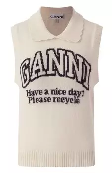 Шерстяной жилет Ganni