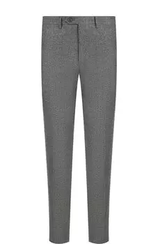 Шерстяные брюки прямого кроя Brioni