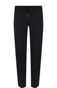 Шерстяные брюки прямого кроя с поясом на резинке Brioni