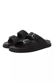 Шлепанцы из нубука Corneliani