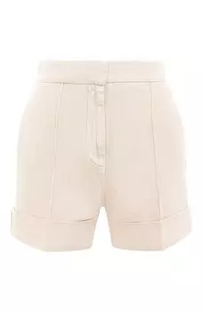 Шорты из хлопка и льна Brunello Cucinelli