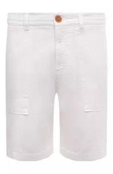 Шорты из хлопка и льна Brunello Cucinelli