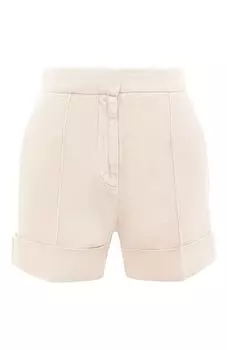 Шорты из хлопка и льна Brunello Cucinelli