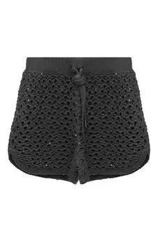 Шорты из хлопка и льна Brunello Cucinelli