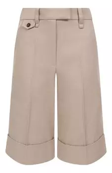 Шорты из хлопка и льна Brunello Cucinelli