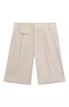 Шорты из хлопка и льна Eleventy